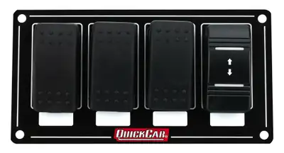 Quickcar Racing Products Switch Panel Rocker Winch w/ 3 Assessory