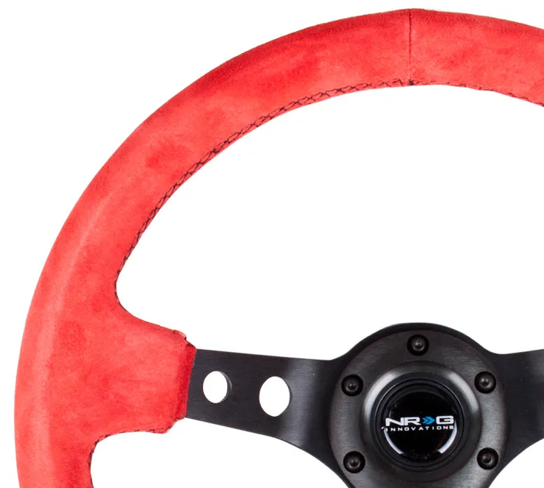 Steering Wheel 350mm 3in Dish Black Suede product image