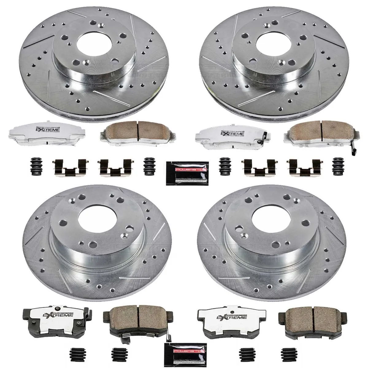 Z26 Street Warrior Upgrade Kit: Drilled/Slotted Rotors; Carbon-Fiber Ceramic Pads W/Hardware product image