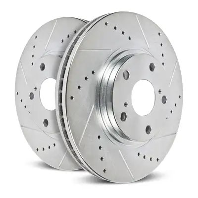 PowerStop Evolution Drilled/Slotted Rotors (Pair)
