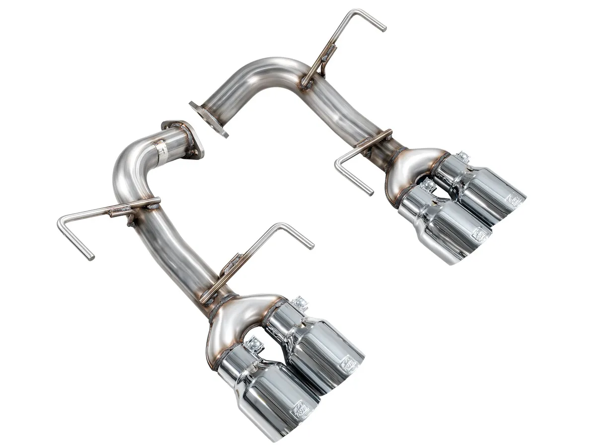 AWE Track Edition Axleback Exhaust for VB Subaru WRX - Diamond Black Tips 3020-43424 product image