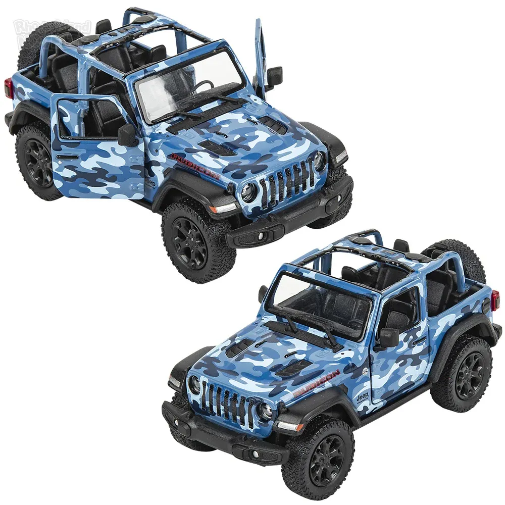 5\" Diecast 2018 Jeep Wrangler Camo Open Top product image