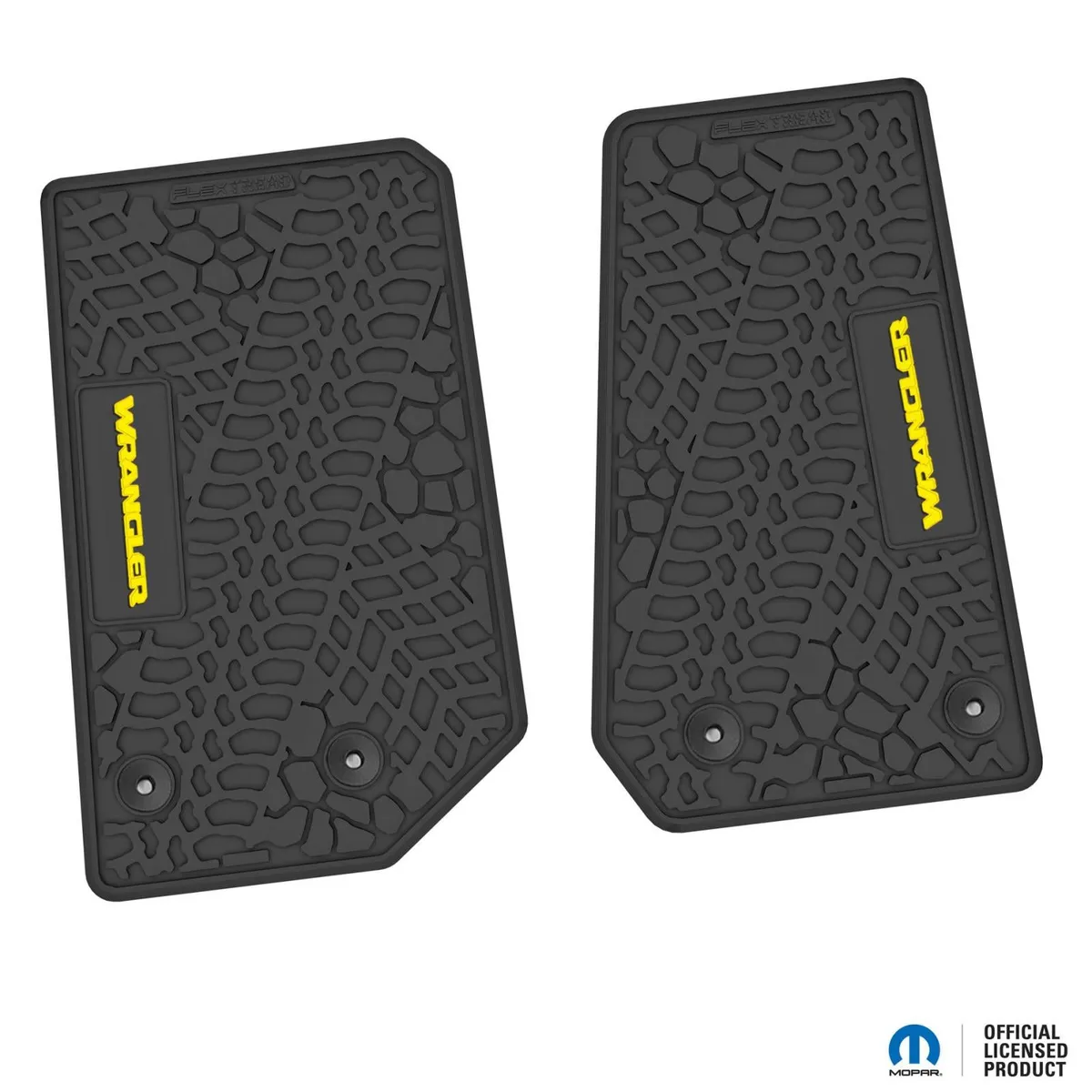 14-18 Jeep JK 2 Dr Front -Tire Tread/Scorched Earth Scene w/ Wrangler Insert - Black w/ Pink Insert product image