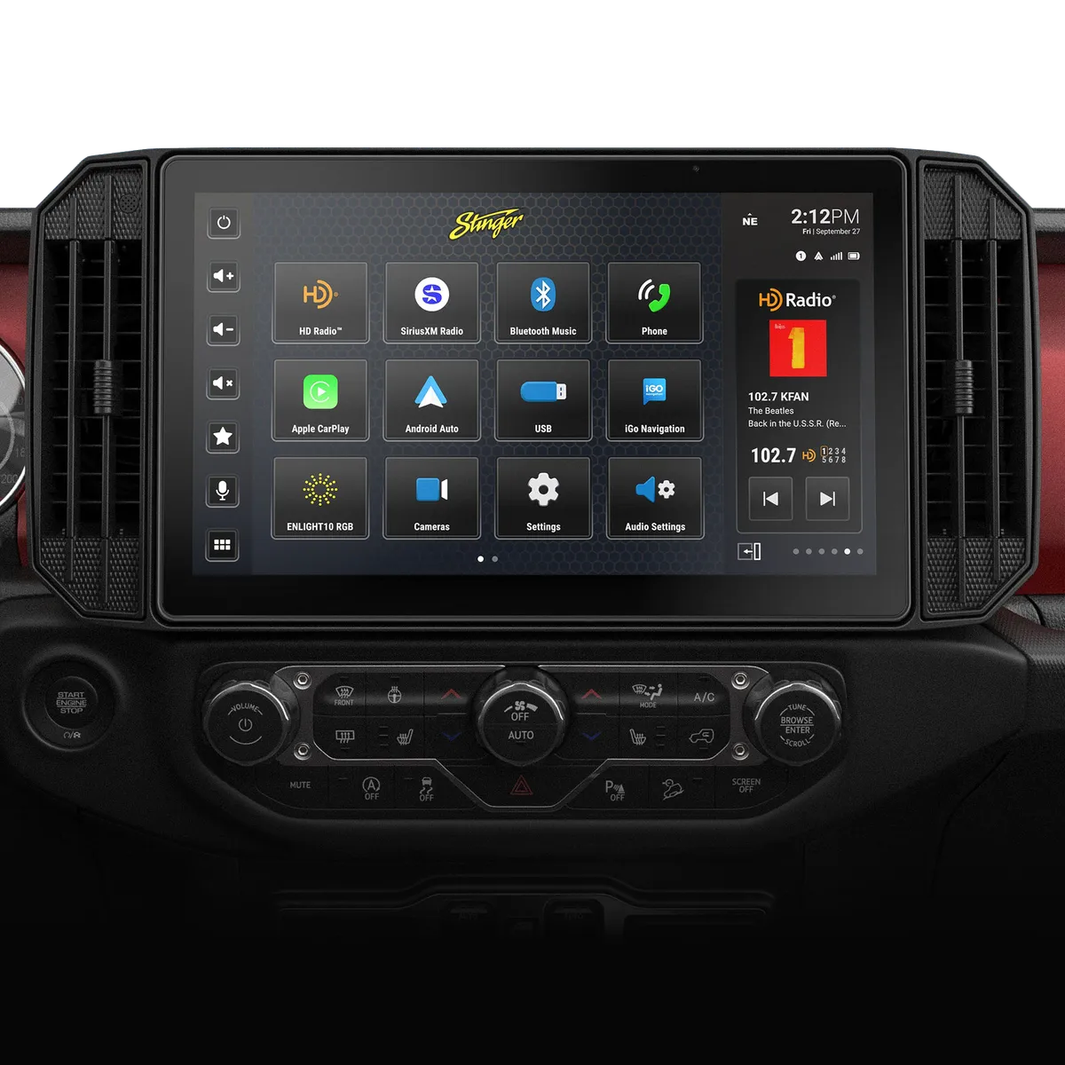 HORIZON12 Jeep Wrangler JL (2018-2023)/Gladiator JT (2020-2023) 12.8" Radio Plug-&-Play Kit product image