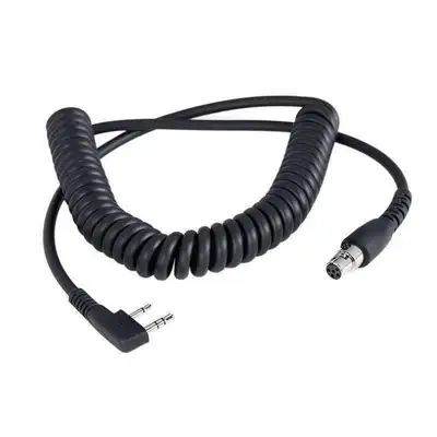 Rugged Radios Radio to Headset Coil Cord For 2pin Rugged Rh5r Kenwood Hyt & Relm Radios