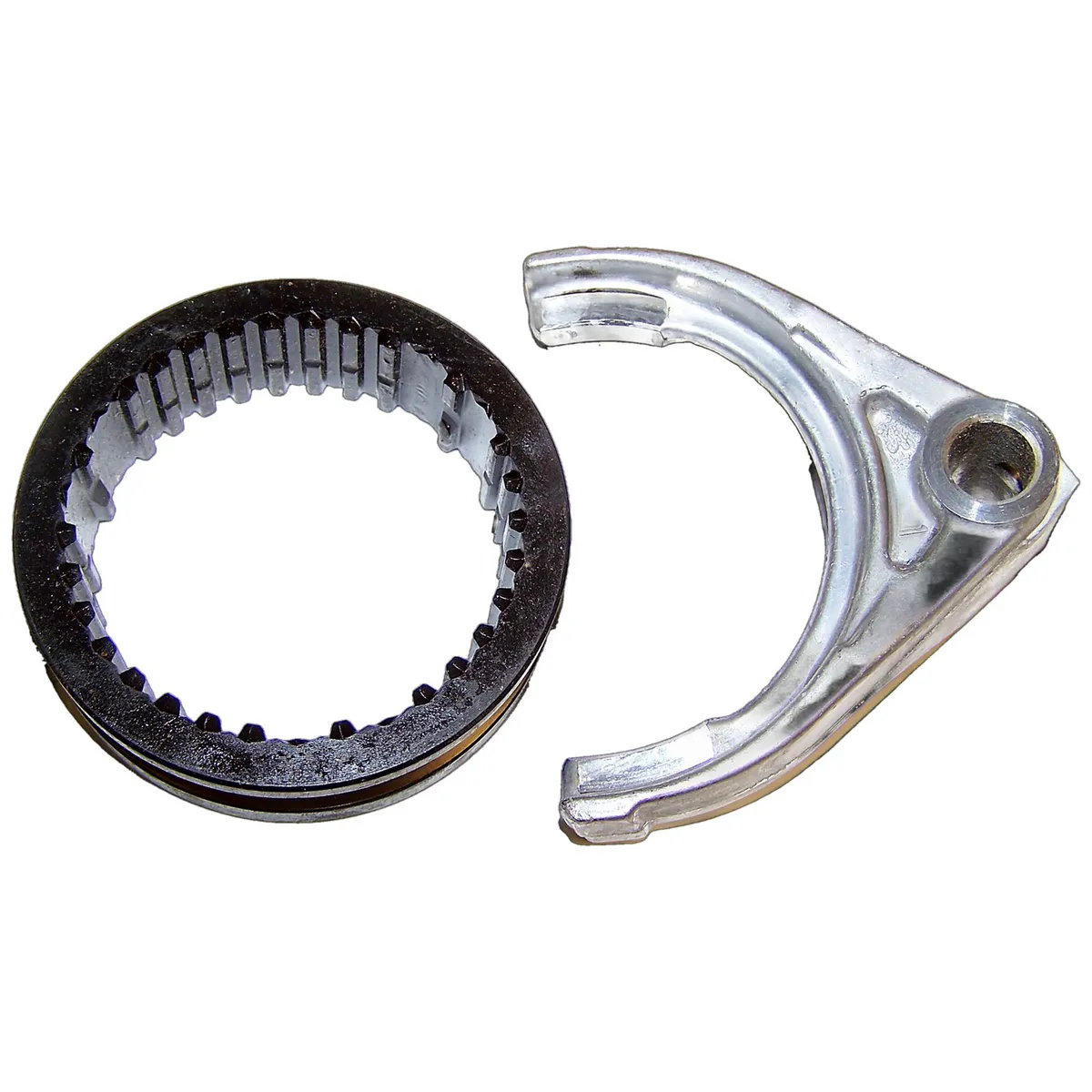 1988-2000 XJ Cherokee MJ Comanche w/ AX4 AX5 Tranmission (after 11/6/1988);1988-1995 YJ Wrangler w/ AX4 AX5 Transmission (after 11/6/1988);1997-2002 TJ Wrangler w/ AX5 Transmission;3rd & 4th Gear Shift Fork; Includes Synchronizer Sleeve product image