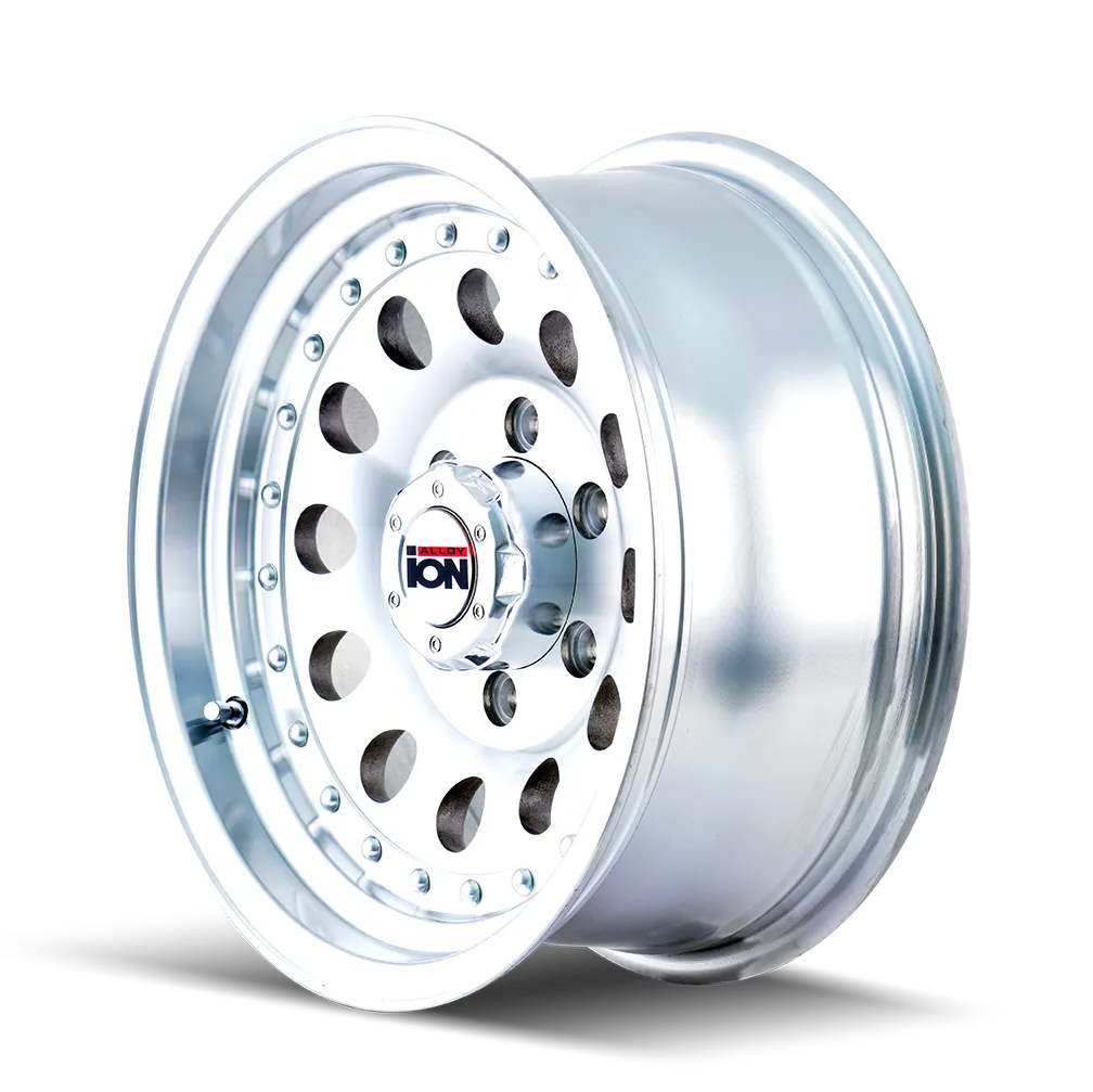Cast Aluminum Wheels 71 16x7 Machined Silver 8 On 165.1 Bolt Pattern -8 Offset ION Wheels product image