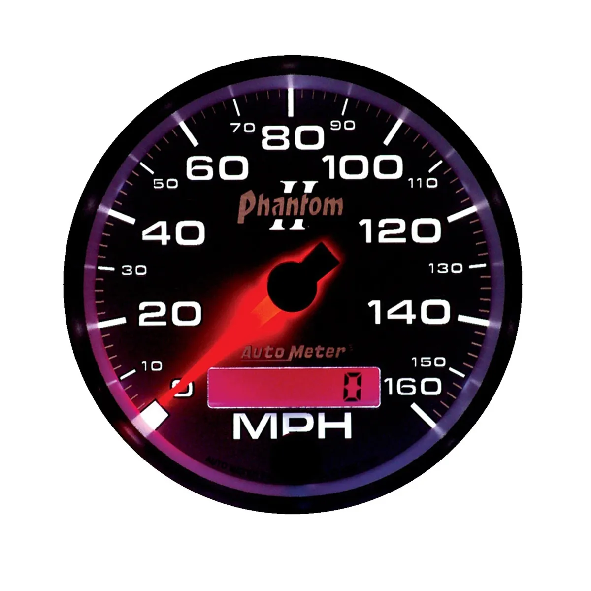 Gauge, Speedometer, 3 3/8", 160mph, Elec. Programmable, Phantom II product image