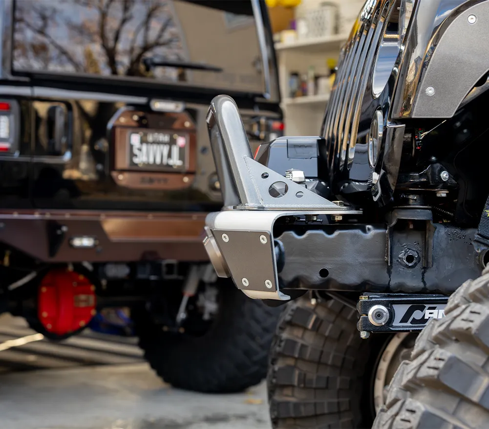 0718 Wrangler Legacy Front Bumper With Hoop Raw product image