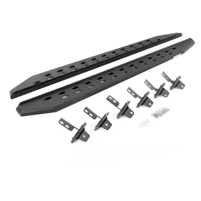 Go Rhino Go Rhino 69412973ST - RB10 Slim Line Running Boards With Mounting Brackets - Protective Bedliner Coating