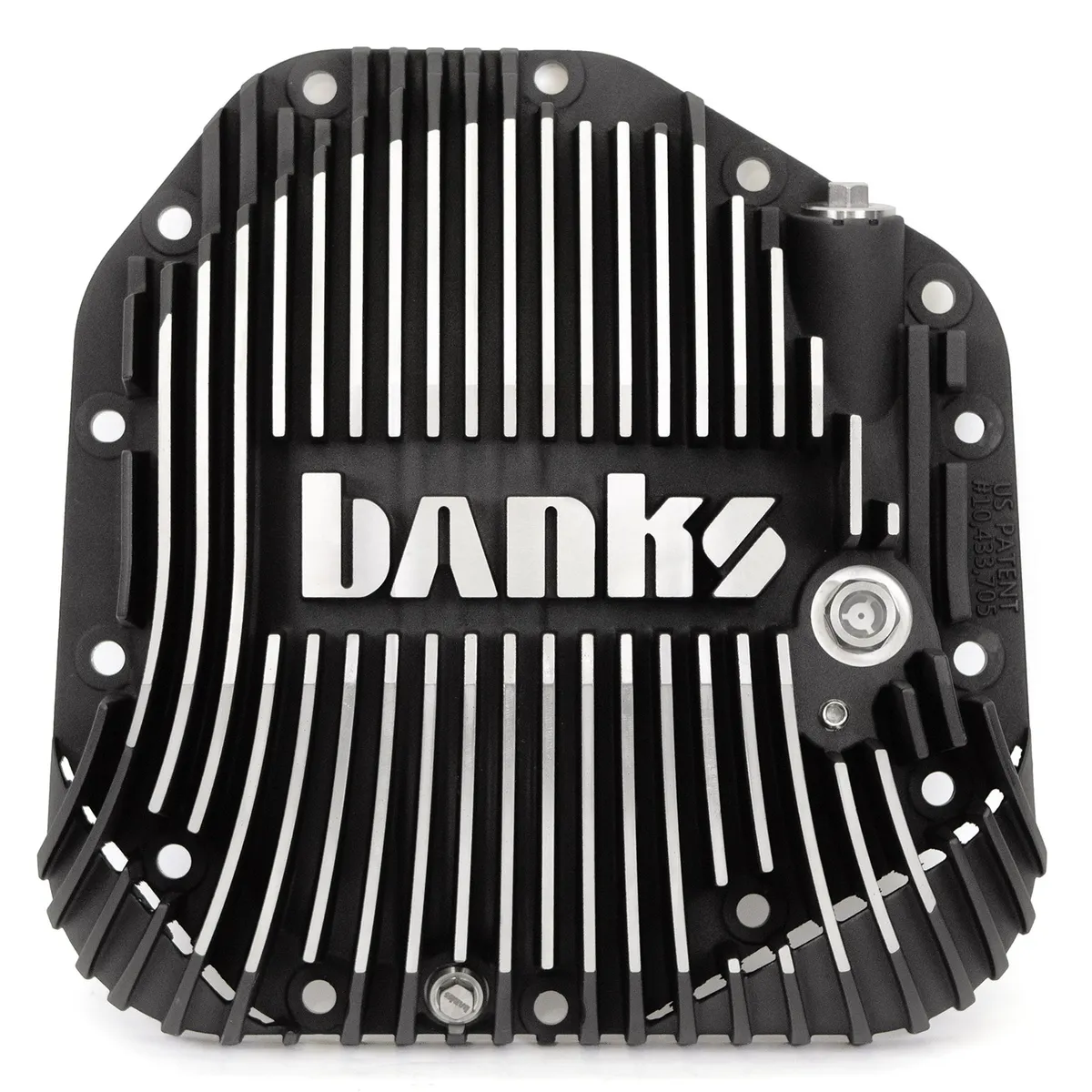 Ram-Air Differential Cover Kit Satin Black/Machined w/Hardware for 17-24 Ford F250 HD Tow Pkg and F350 SRW with Dana M275 Rear Axle Banks Power product image