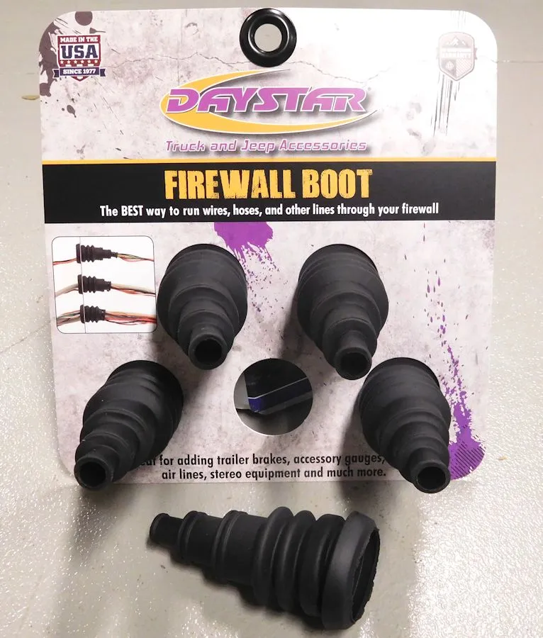 Firewall Boot 5 Pack 3/8 In To 1 In Diameter Wire Bundles product image