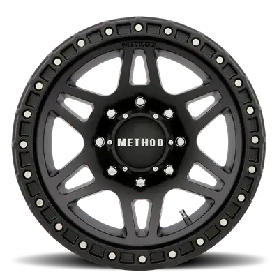 Method Race Wheels Aluminum Wheels 18x9 MR312 Bolt Pattern 8 On 180 Offset 18 Lip Size 0.91 Matte Black MB Method