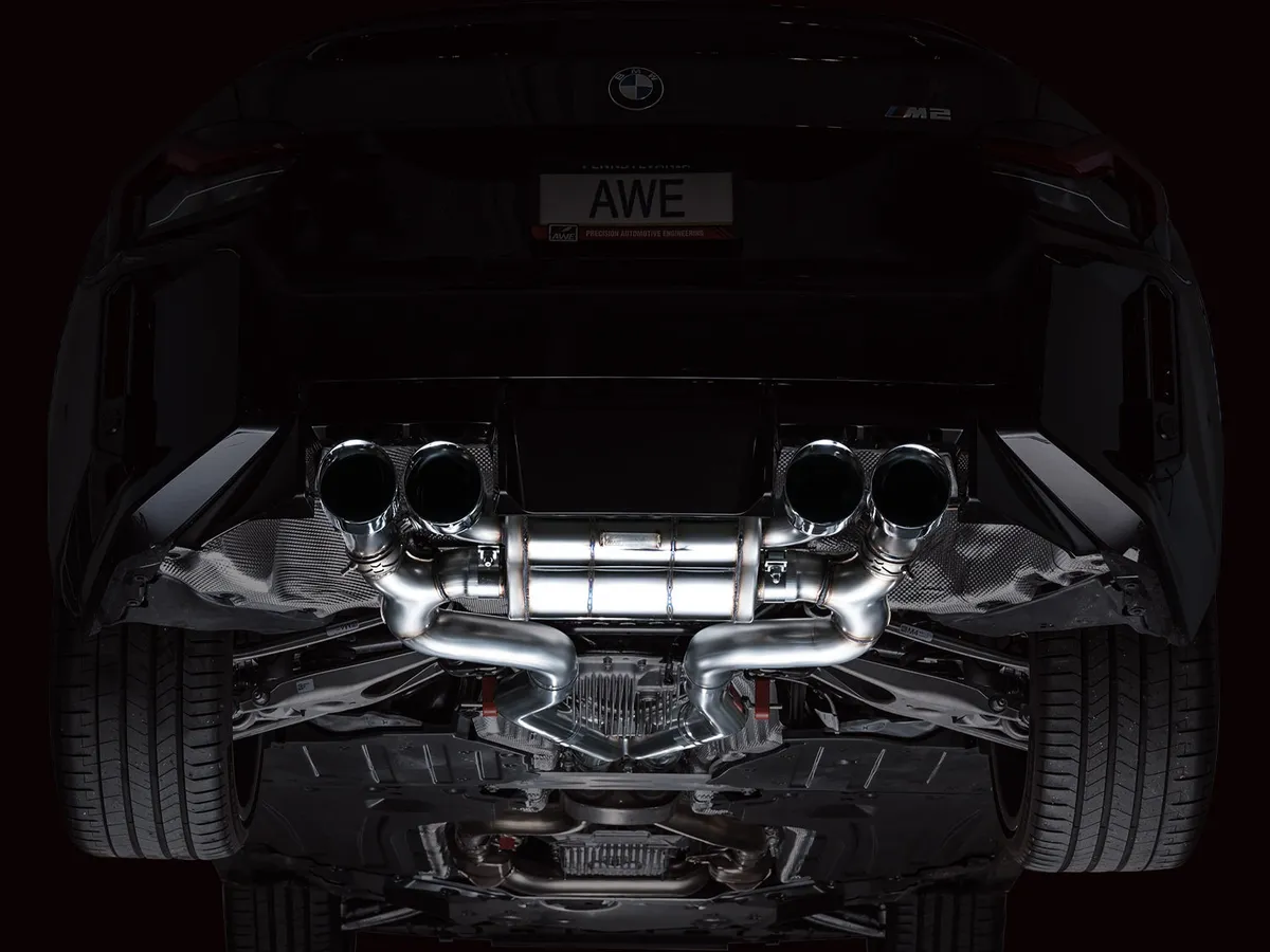 AWE SwitchPath™ Exhaust for BMW G87 M2 - Chrome Silver Tips product image