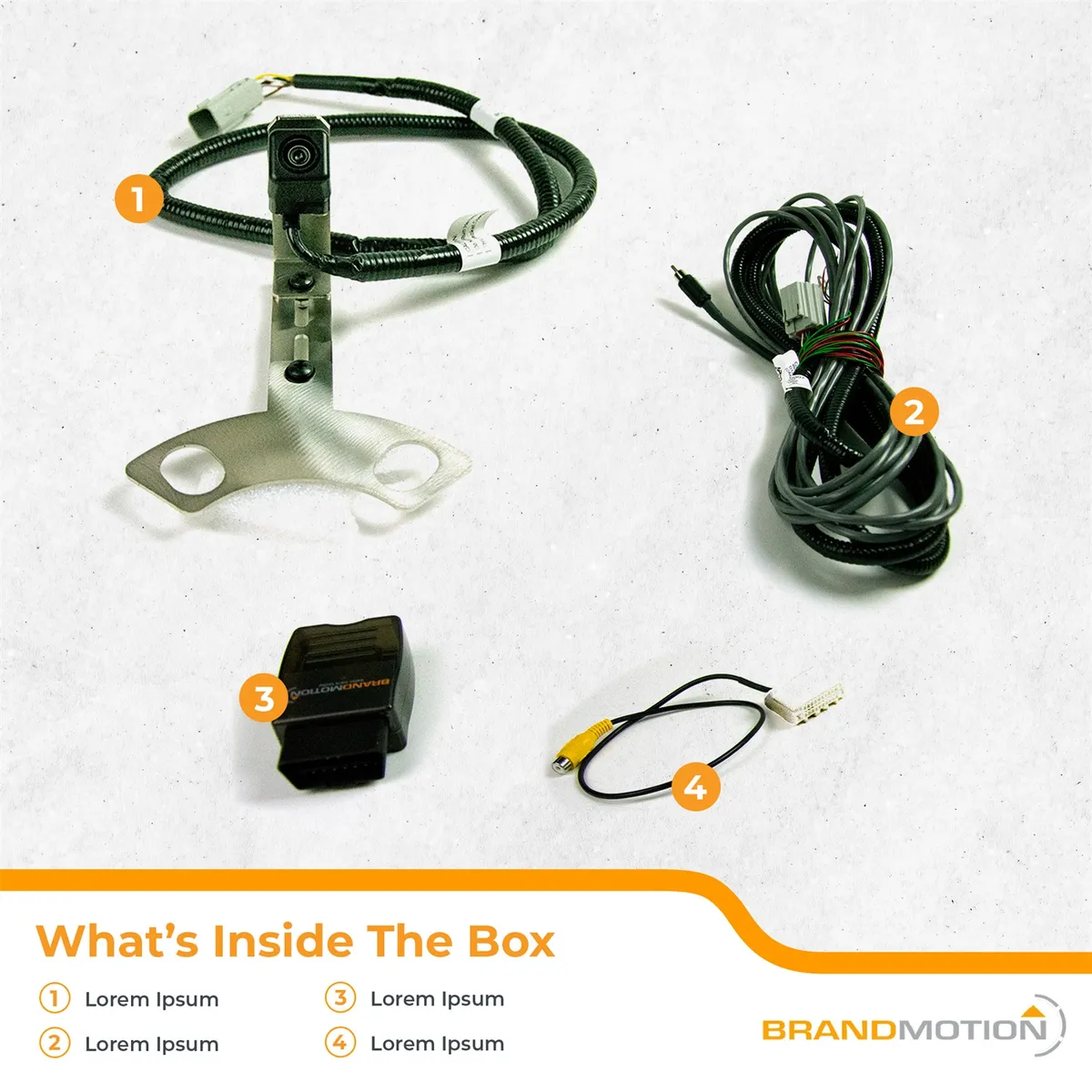 SummitView™ For Jeep® Rear Vision Camera w/OEM Grade Camera; Includes Flash Module For 6.1 in. Factory Display; Exclusive Stainless Steel Rear Tire Mount; No Parking Gridlines; product image