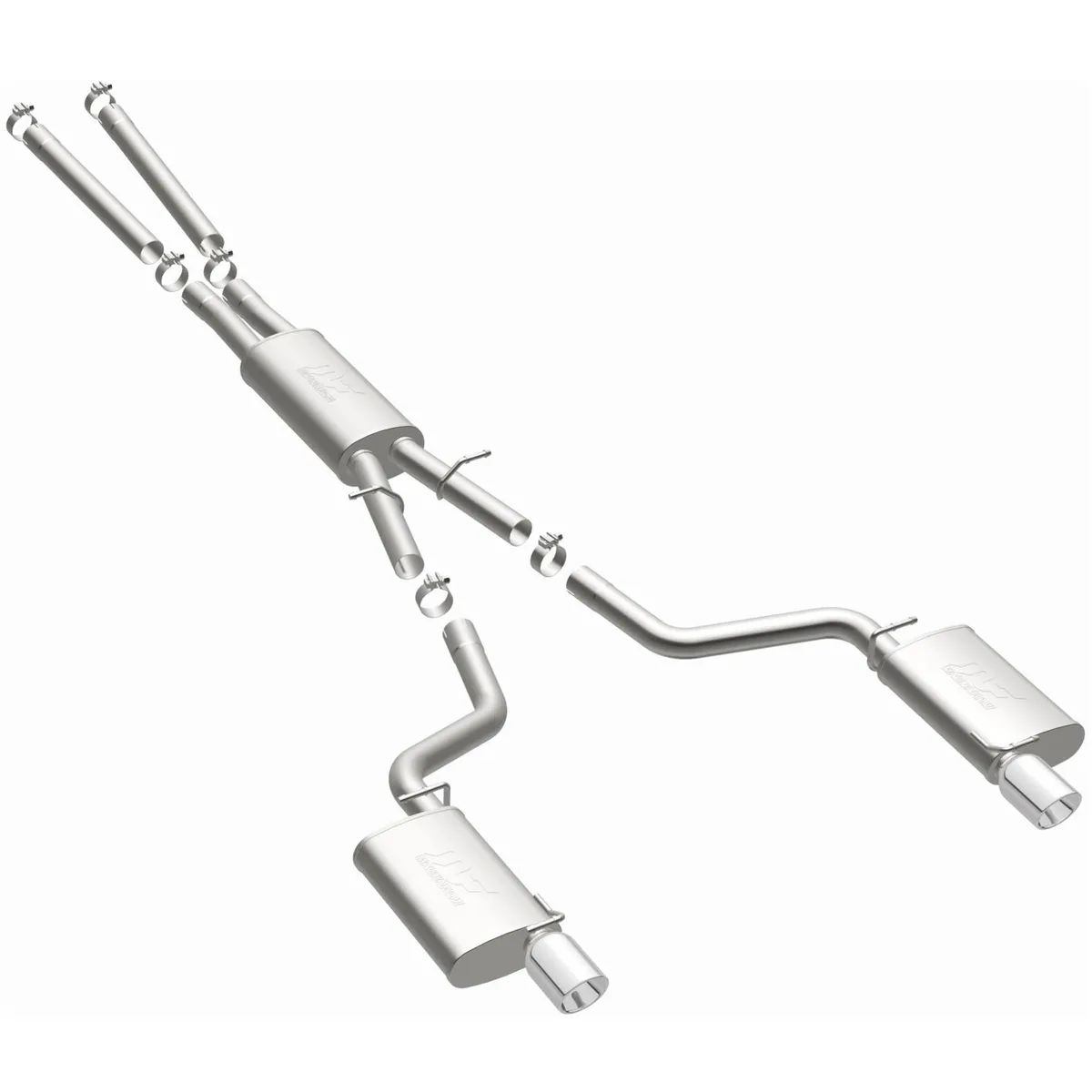 MagnaFlow 2006-2010 Dodge Charger 5.7L | 2005-2008 Dodge Magnum 5.7L Street Series Cat-Back Performance Exhaust System 15628 product image