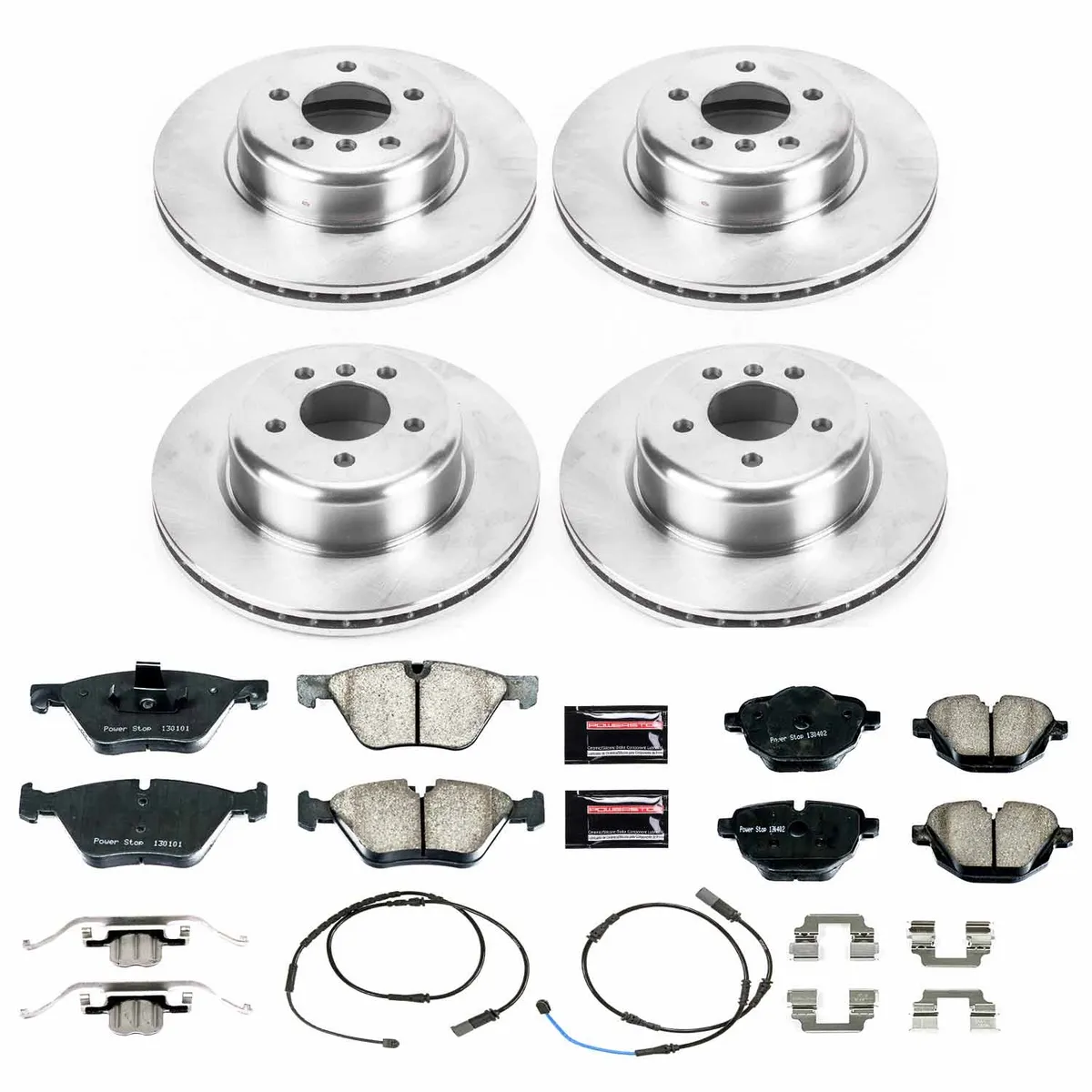 Z17 Direct Replacement Kit: Rotors; Ceramic Pads W/Hardware; Pad Sensors product image