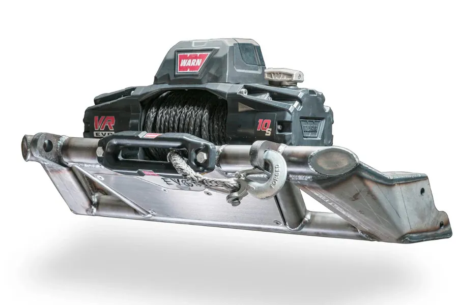 EVO Manufacturing KSPEC Pre Runner Front Winch Tube Bumper - Raw - JT/JL/JK product image