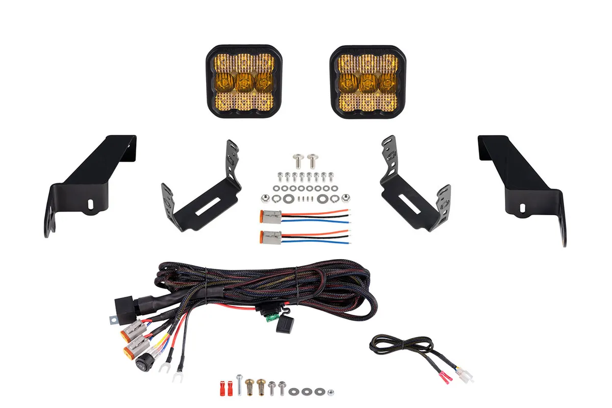 Diode Dynamics - Jeep JL SS5 CrossLink Bumper Lightbar Kit, Sport Yellow Combo product image