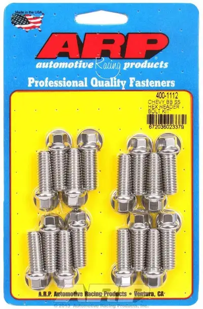 ARP Auto Racing S/S Header Bolt Kit - 3/8 x 1.00 UHL (16)