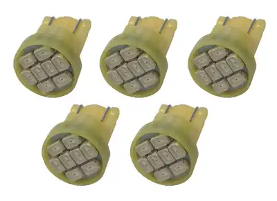 Pacer Performance Pacer Performance 20-100 Replacement to T-10 Amber L.E.D 5 Bulb Kit