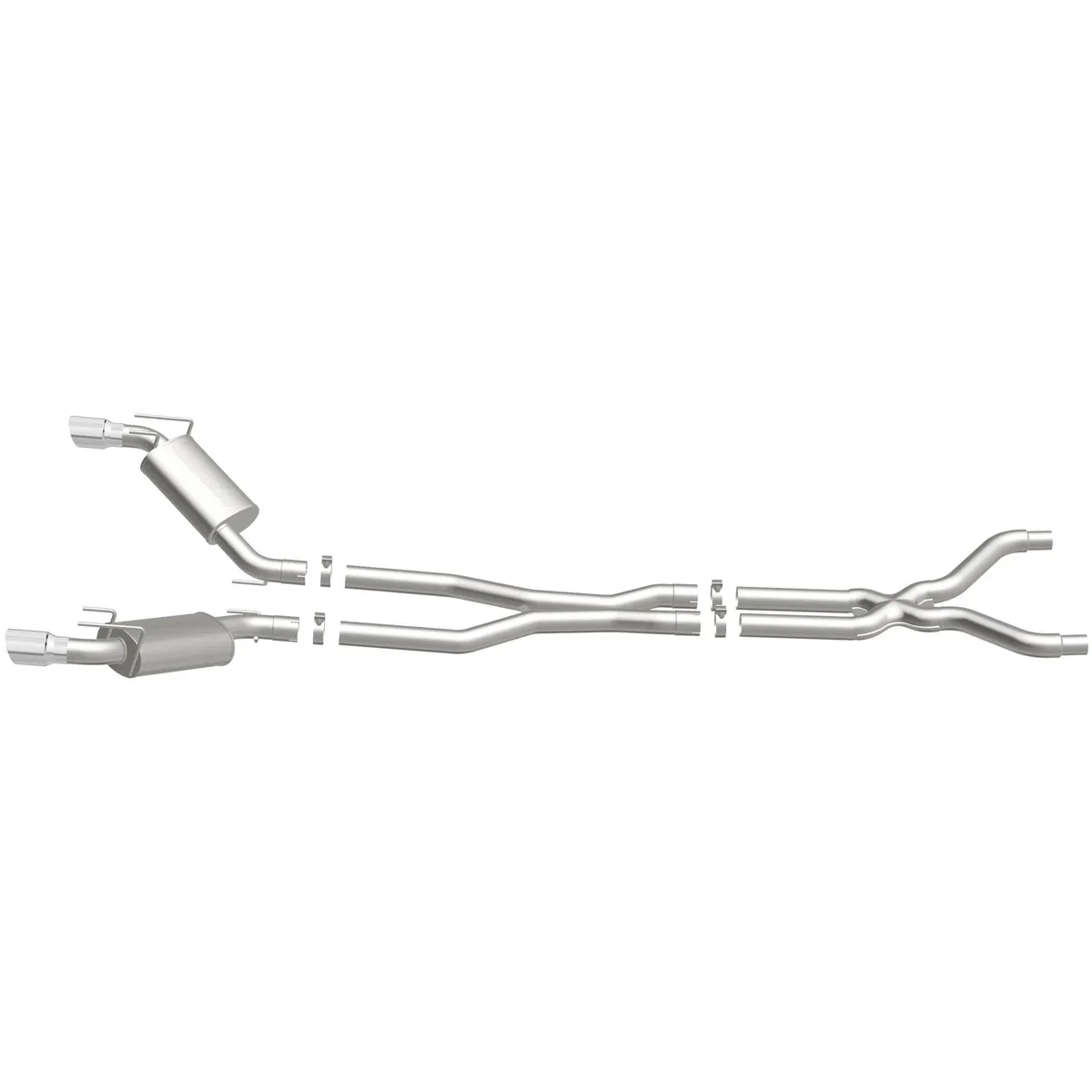 2010-11 Chevrolet Camarogas 6.2 5 x 8 x 14 In. Dual Mufflers 3in. System Competition Series Dual 4 In. Polished Tips Dual Split Rear Exit Contain s X-Pipe product image