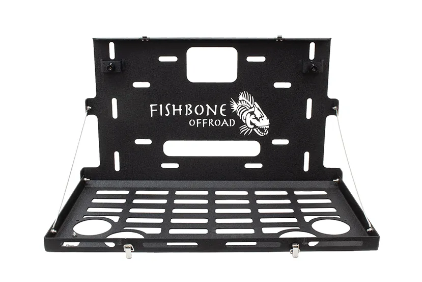 0718 Wrangler Tailgate Table Black Textured Powder Coat 10 Gauge Steel product image