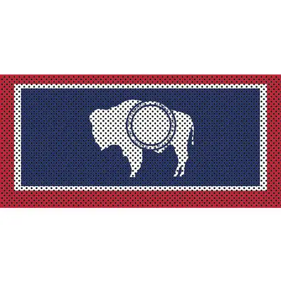 Under The Sun Inserts Wyoming State Flag