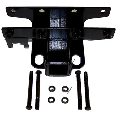 Crown Automotive Jeep Replacement 2007-2012 Wrangler JK 2in Receiver; 350 pound tongue weight; 3500 pound towing capacity; No drilling required; Includes Grade 8 Bolts and Washers