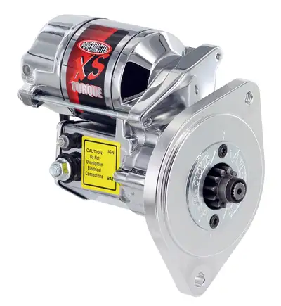 Power Master XS Torque Starter; Chrome; 164/176/184 Tooth Flywheel; 200 ft./lb. Torque; 18:1 Compression Ratio; 4.4-1 Gear Reduction;