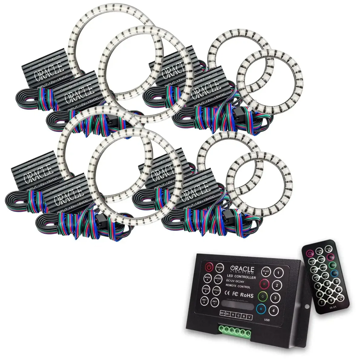 Oracle Lighting Vector Series Grill ColorSHIFT Halo LED Kit w/BC1 Controller - JT/JL/JK product image
