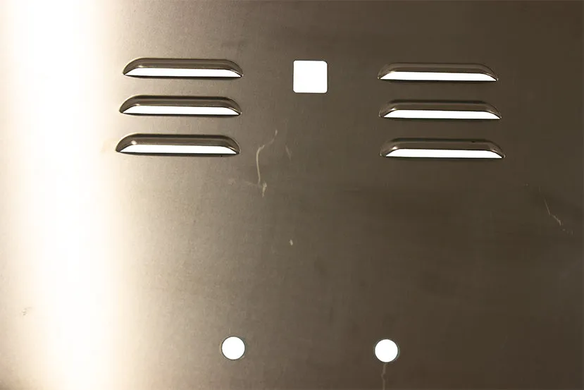 199702 Wrangler Fishbone TJ Hood Louver (9702) Black Black Powder Coat product image