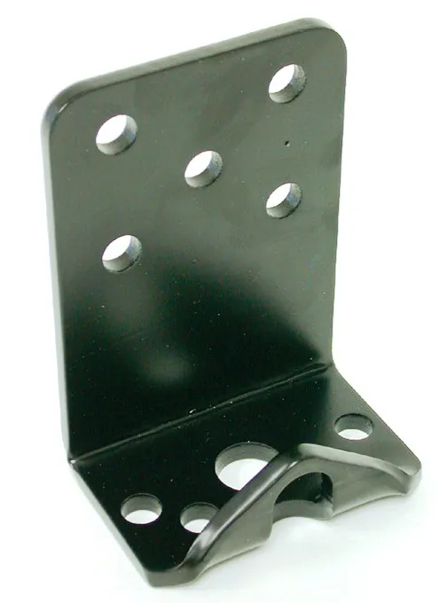 Bolt-On Under Frame Air Spring Bracket 1/4 Inch Mild Steel 5x2.5x3.5 Powder Coated Black Ridetech product image