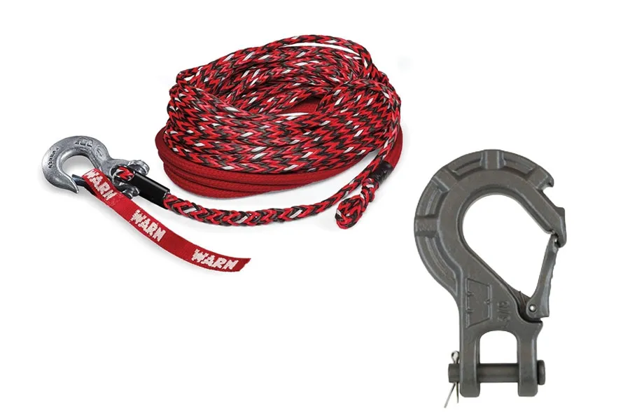 Warn Warn Spydura Nightline Synthetic Rope Assembly and Epic Winch Hook