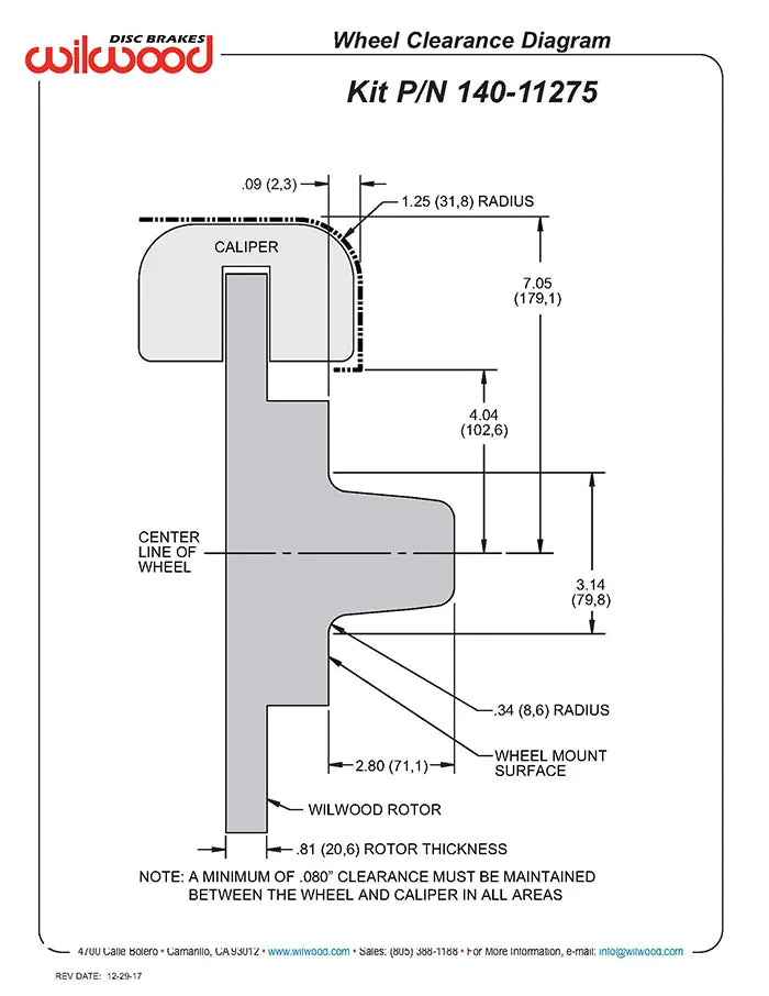 1982 - 1992 Chevrolet, Pontiac Forged Dynalite Big Brake Front Brake Kit (Hub) - 140-11275 product image