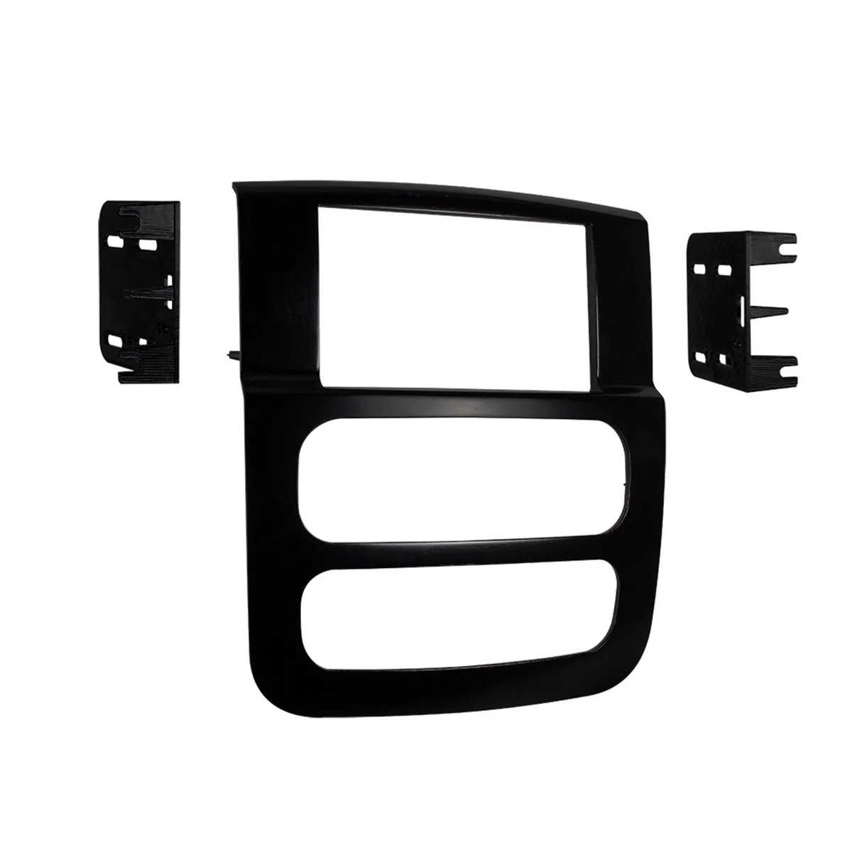 Metra Electronics Custom Fit Mounting Kit; Double DIN Radio Provision; Incl.: Radio Trim Panel/Brackets/Retaining Caps/Screws;
