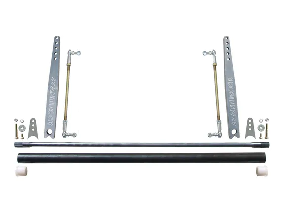 Rock Jock Antirock Sway Bar Kit Universal 45 Inch Bar 18 Inch Aluminum Arms RockJock 4x4