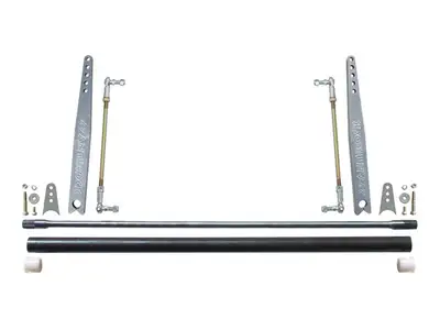 Rock Jock Antirock Sway Bar Kit Universal 45 Inch Bar 18 Inch Aluminum Arms RockJock 4x4