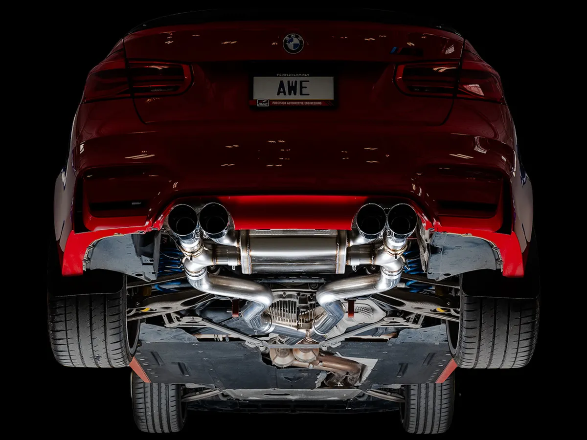 AWE SwitchPath™ Catback Exhaust for BMW F8X M3/M4 - Diamond Black product image