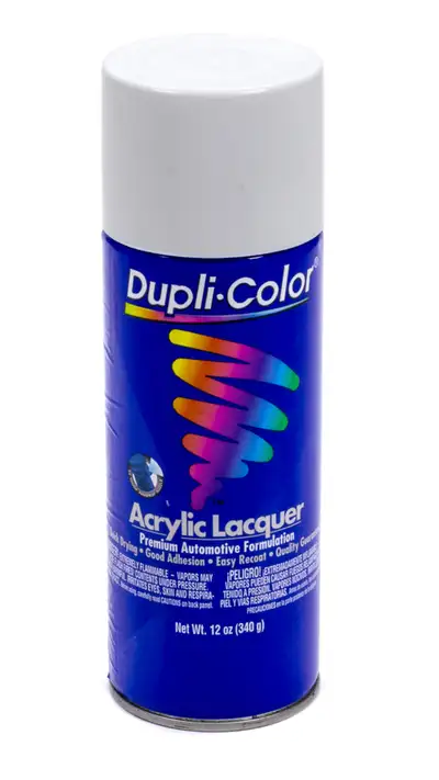 Dupli-Color Premium Lacquer; Gloss White; 12 Oz. Aerosol