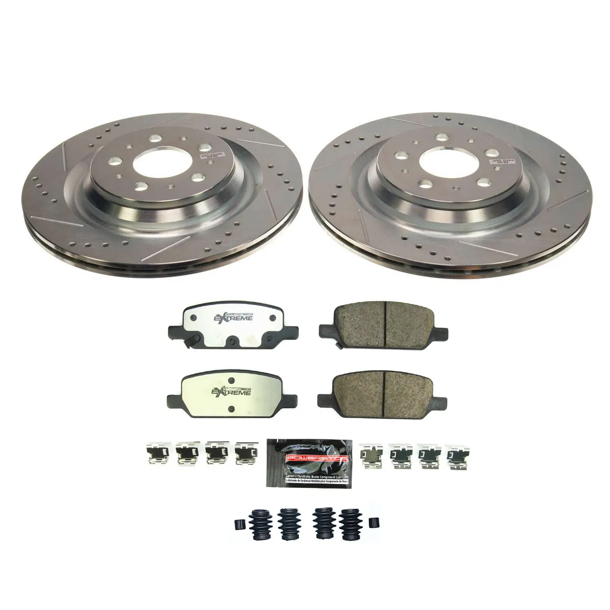 Z26 Street Warrior Upgrade Kit: Drilled/Slotted Rotors; Carbon-Fiber Ceramic Pads W/Hardware product image