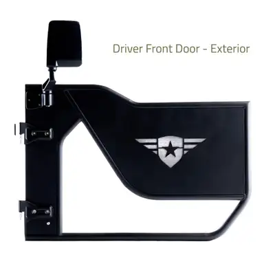 Combat Off Road 18c Wrangler/Gladiator Jl/Jt Mission Doors Black Front Pair