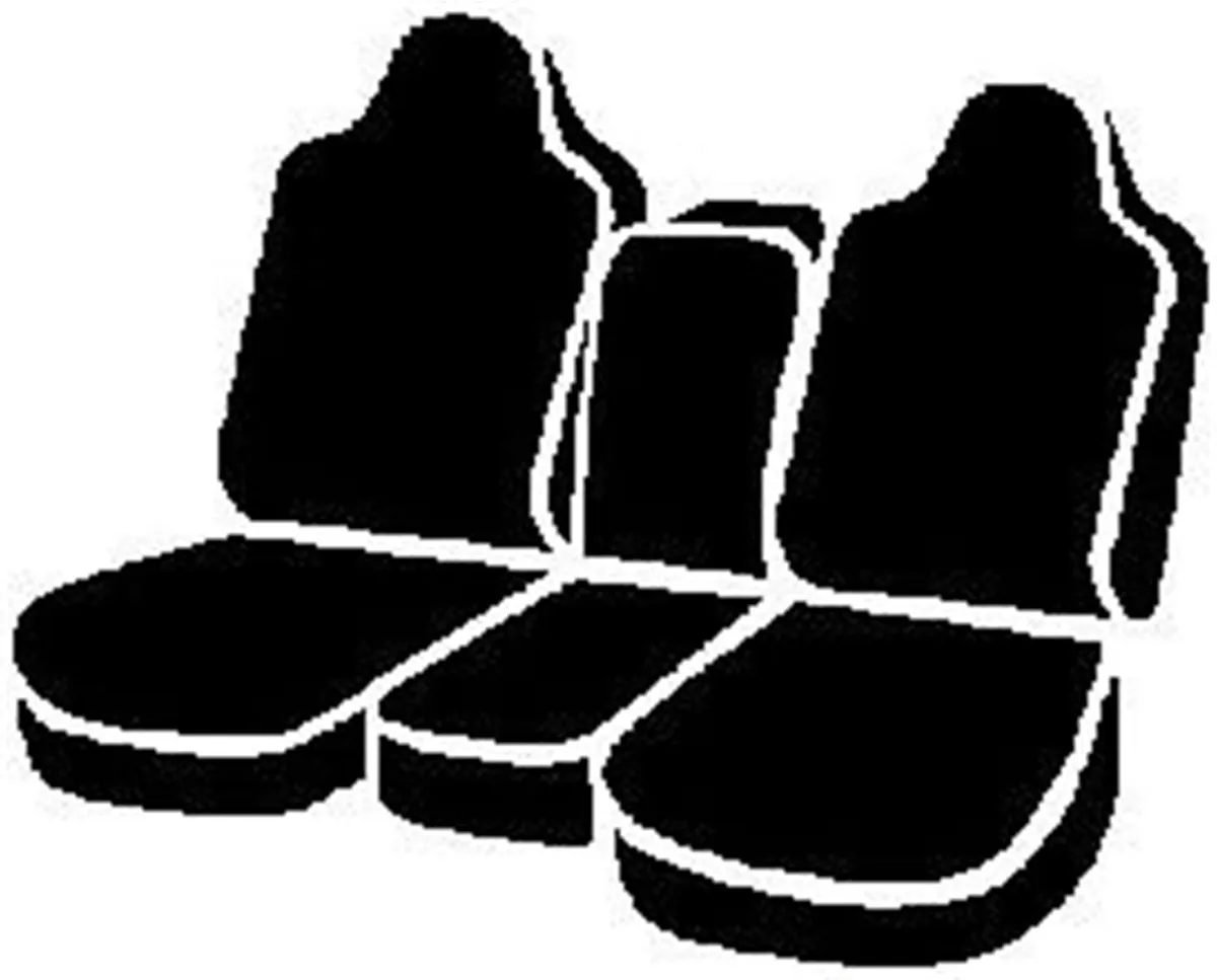 Wrangler™ Custom Seat Cover; Saddle Blanket; Black; Split Seat 40/20/40; Armrest/Storage w/Cup Holder; product image