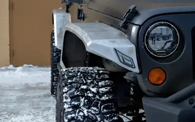 Steinjager Fenders 2007-2018 Full Set, Wide Bare With Light Provisions