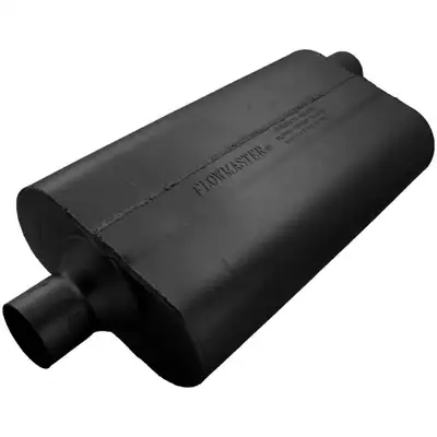 Flowmaster 50 Series Delta Flow Muffler 2.25in IN (C) / OUT (O): ea 16 Gauge Aluminized Steel