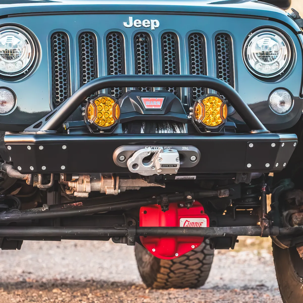 0718 Wrangler Legacy Front Bumper With Hoop Raw product image