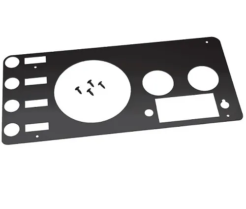 Jeep CJ Gauge Cover 76-86 CJ Powdercoat Black Kentrol product image