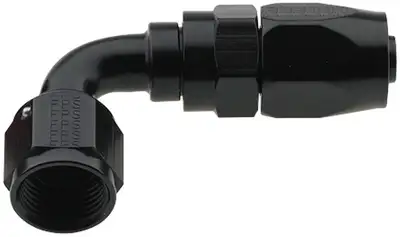 Fragola Performance Systems Hose Fitting #12 90 Deg Pro-Flow Black
