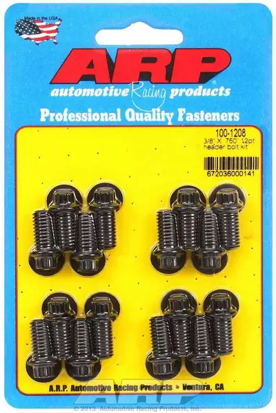ARP Auto Racing Header Bolt Kit - 12pt. 3/8 x .750 UHL (16)