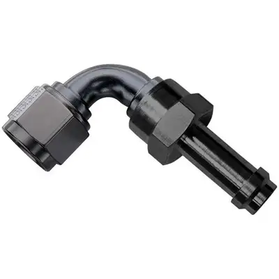 Fragola Performance Systems #6 90 Degree ez Street Hose End Black